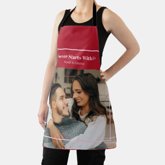 Custom Photo & Text Romantic Gift - Personalized  Schürze (InSitu)