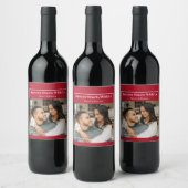 Custom Photo & Text Romantic Gift - Personalized  Weinetikett (Flaschen)