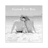 Custom Photo Text Stamp Your Favorite Photos Love Gummistempel (Prägung)