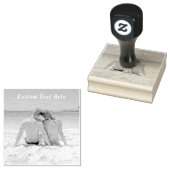 Custom Photo Text Stamp Your Favorite Photos Love Gummistempel (Stempel)
