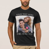 Custom Photo & Text T-Shirt (Vorderseite)