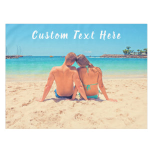 Custom Photo Text Tablecloth Your Favorite Photos Tischdecke