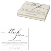 Custom Photo Thank You large scale Gummistempel (Stempel)