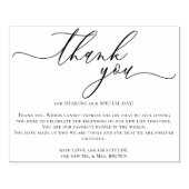 Custom Photo Thank You large scale Gummistempel (Prägung)