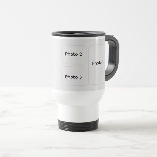 Custom Photo Thermal Mug – Personalized Name Gift Reisebecher (VorderseiteRechts)