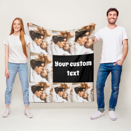 Custom Photo Throw Blanket – Personalized Picture Fleecedecke (Beispiel)
