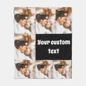 Custom Photo Throw Blanket – Personalized Picture Fleecedecke (Vorderseite)