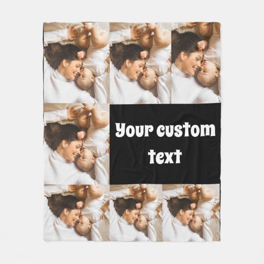 Custom Photo Throw Blanket – Personalized Picture  Fleecedecke (Vorderseite)