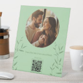 Custom Photo Valentine Sage green Sockelschild (In Situ)