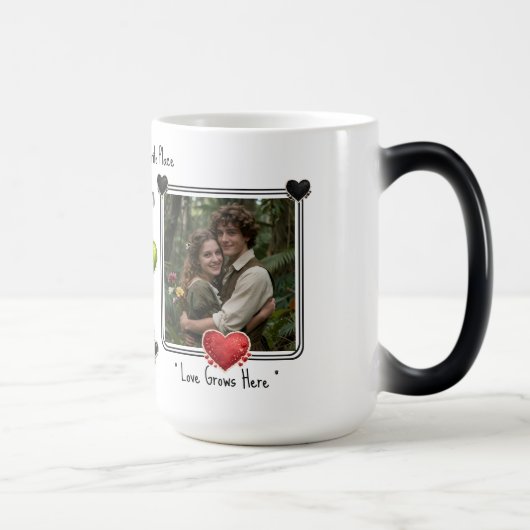 Custom Photo Valentines Coffee Mugs Online Dating Verwandlungstasse (Rechts)