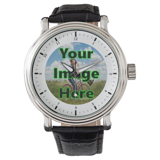 Custom Photo Watch | Keepsake Watch Armbanduhr (Vorderseite)