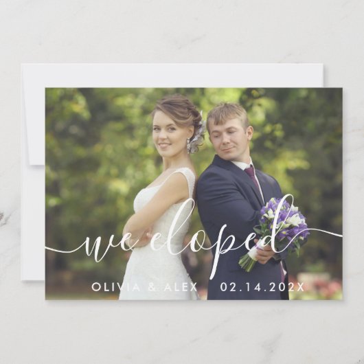  Custom Photo Wedding Ankündigung (Vorderseite)