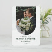 Custom photo wedding einladung (Stehend Vorderseite)