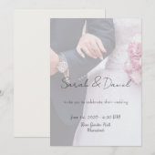 Custom Photo Wedding Invitation Card Einladung (Vorne/Hinten)