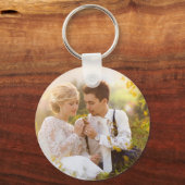 custom photo wedding keepsake  schlüsselanhänger (Vorderseite)