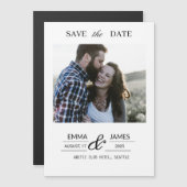 Custom Photo Wedding Save the Date magnet (Vorne/Hinten)