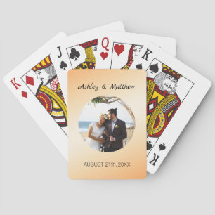 Custom Photo Wedding Spielkarten