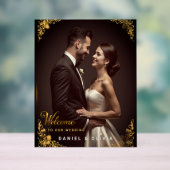 Custom Photo Wedding Welcome Sign Foam Board Acrylschild (Neutral)