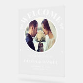 Custom Photo Welcome for Reception Acrylschild (Winkel)