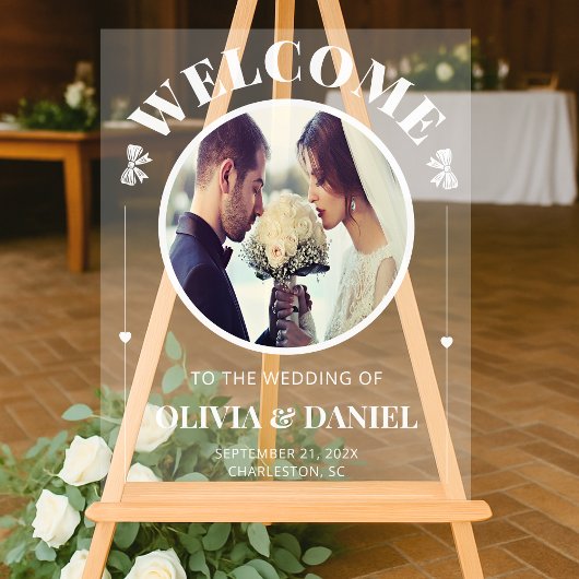 Custom Photo Welcome for Reception Acrylschild
