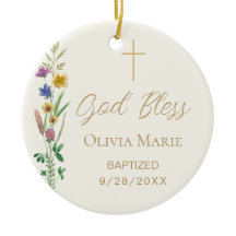 Custom Photo Wildflower Baptism 