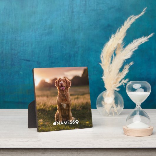 Custom Photo With Your Pet Dog Name Picture On Fotoplatte (InSitu)