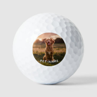 Custom Photo With Your Pet Dog Name Picture On Golfball
