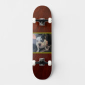 Custom Photo Wood Look Unisex Skateboard (Vorderseite)