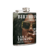 Custom Photos Birthday Party Magazine Cover Flachmann (Rechts)