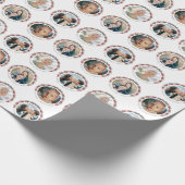 Custom Photos Christmas Wrapping Geschenkpapier (Ecke)