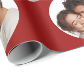 Custom Photos Valentine's Day Wrapping Paper Geschenkpapier (Rolleneckpunkt)