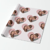 Custom Photos Valentine's Day Wrapping Paper Geschenkpapier (Ungerollt)
