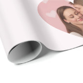 Custom Photos Valentine's Day Wrapping Paper  Geschenkpapier (Rolleneckpunkt)