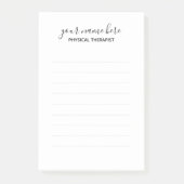 Custom Physical Therapist Post it Notes - Large Post-it Klebezettel (Vorderseite)