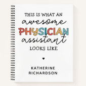 Custom Physician Assistant Funny Phantastisch PA G Notizblock (Vorderseite)