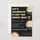 Custom Pi Day Pie Party Invitation Template Card Einladung (Vorderseite)