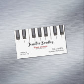 Custom Piano Lektion Business Magnetische Visitenkarte (Beispiel)