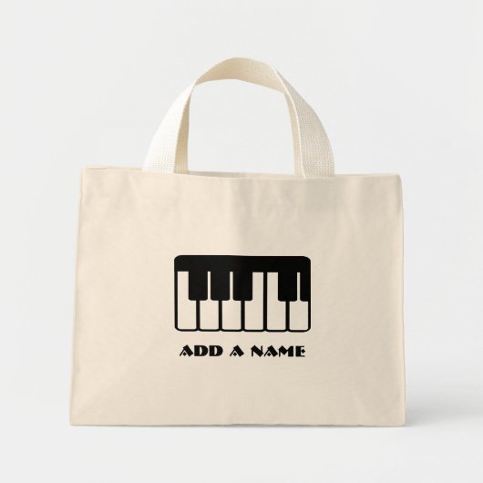 Custom Piano Music Bag Mini Stoffbeutel (Vorne)