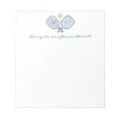 Custom Pickball Notepad Notizblock (Vorderseite)