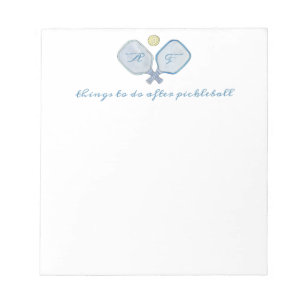 Custom Pickball Notepad Notizblock