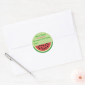 Custom Pickle Jar Labels Watermelon Round Sticker (Umschlag)