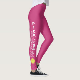 Custom Pickleball Club Team Ihr Text Fun Sporty Leggings
