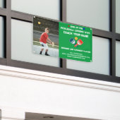 Custom Pickleball Gecoacht Klassenunterricht Grün Banner (Äußeres Gebäude)