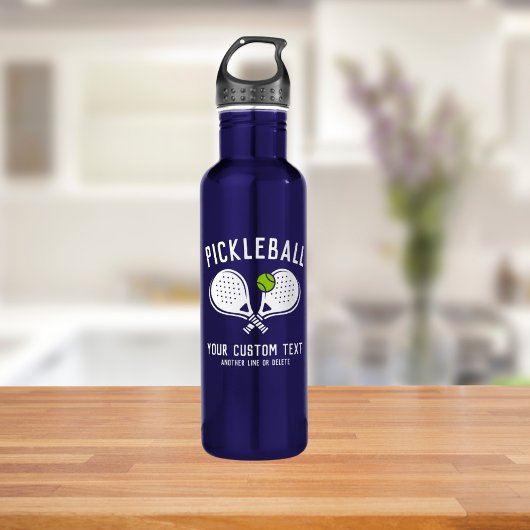 Custom Pickleball Lover Team Club Paddle & Ball Edelstahlflasche