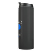 Custom Pickleball Lover Team Club Paddle & Ball Thermosbecher (Nach rechts gedreht)