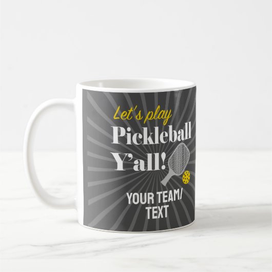 Custom Pickleball Mugs Personalized Team Club Name Kaffeetasse (Links)