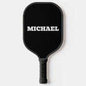 CUSTOM PICKLEBALL PADDLE BLACK MODERN EINFACH (Vorderseite)