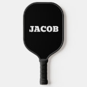 CUSTOM PICKLEBALL PADDLE BLACK MODERN FÜR VATER (Vorderseite)