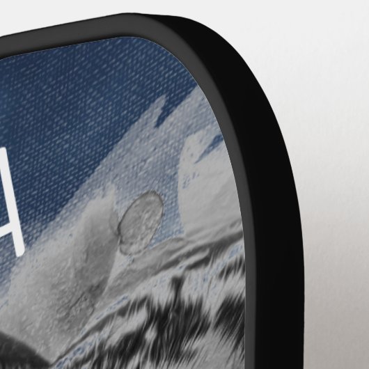 CUSTOM PICKLEBALL PADDLE TIGER MIT STORMSCHUTZKLOU (Linke Seite)