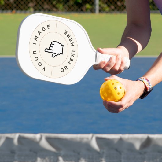 Custom Pickleball Paddle - Weiß (InSitu)